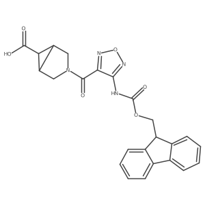 3-[4-({[(9H-fluoren-9-yl)methoxy]carbonyl}amino)-1,2,5-oxadiazole-3-carbonyl]-3-azabicyclo[3.1.0]hexane-6-carboxylic acid Structure