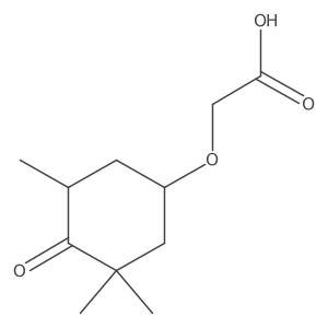 2-[(3,3,5-Trimethyl-4-oxocyclohexyl)oxy]acetic acid结构式