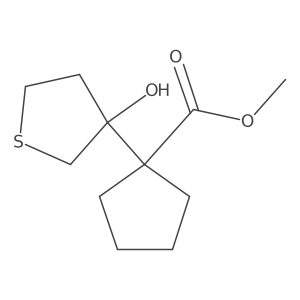 Methyl 1-(3-hydroxythiolan-3-yl)cyclopentane-1-carboxylate Structure