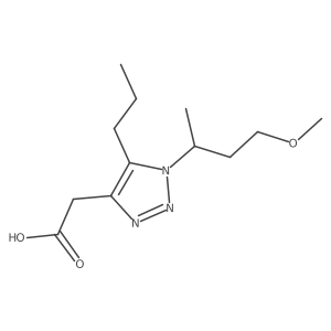 2-[1-(4-methoxybutan-2-yl)-5-propyl-1H-1,2,3-triazol-4-yl]acetic acid结构式