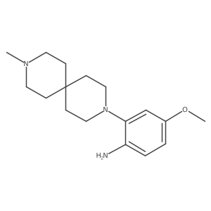 4-Methoxy-2-{9-methyl-3,9-diazaspiro[5.5]undecan-3-yl}aniline结构式