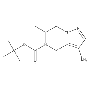 tert-Butyl 3-amino-6-methyl-6,7-dihydropyrazolo[1,5-a]pyrazine-5(4H)-carboxylate结构式