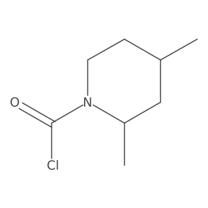 2,4-Dimethylpiperidine-1-carbonyl chloride Structure