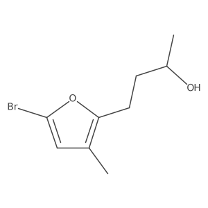 (2S)-4-(5-bromo-3-methylfuran-2-yl)butan-2-ol Structure