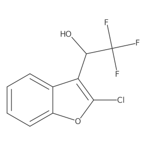 (1R)-1-(2-chloro-1-benzofuran-3-yl)-2,2,2-trifluoroethan-1-ol Structure