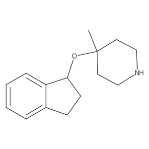 4-(2,3-dihydro-1H-inden-1-yloxy)-4-methylpiperidine Structure