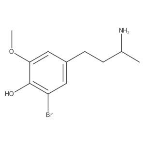 4-(3-Aminobutyl)-2-bromo-6-methoxyphenol结构式