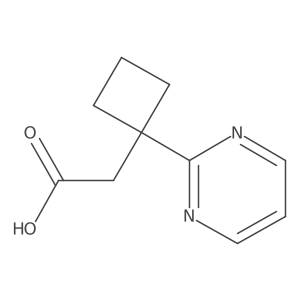 2-[1-(Pyrimidin-2-yl)cyclobutyl]acetic acid结构式