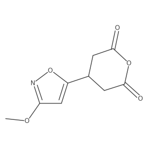 4-(3-Methoxy-1,2-oxazol-5-yl)oxane-2,6-dione结构式