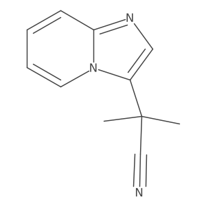 2-{Imidazo[1,2-a]pyridin-3-yl}-2-methylpropanenitrile结构式