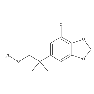 O-[2-(7-chloro-1,3-dioxaindan-5-yl)-2-methylpropyl]hydroxylamine Structure