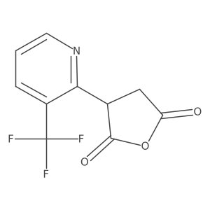 3-[3-(Trifluoromethyl)pyridin-2-yl]oxolane-2,5-dione Structure