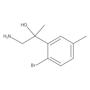 1-Amino-2-(2-bromo-5-methylphenyl)propan-2-ol结构式