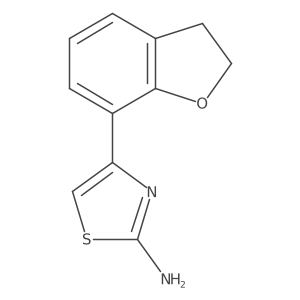 4-(2,3-Dihydro-1-benzofuran-7-yl)-1,3-thiazol-2-amine结构式