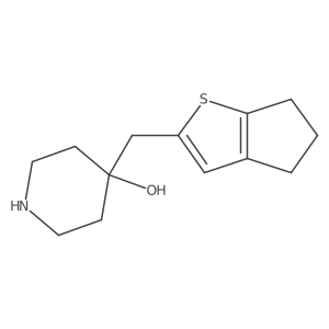 4-({4H,5H,6H-cyclopenta[b]thiophen-2-yl}methyl)piperidin-4-ol Structure