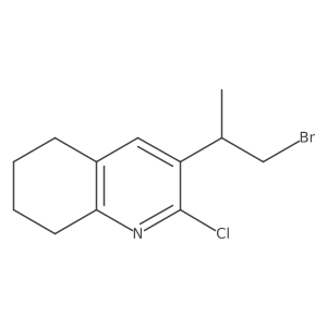 3-(1-Bromopropan-2-yl)-2-chloro-5,6,7,8-tetrahydroquinoline结构式