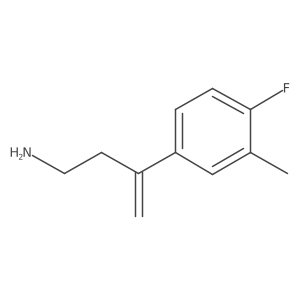 3-(4-Fluoro-3-methylphenyl)but-3-en-1-amine Structure