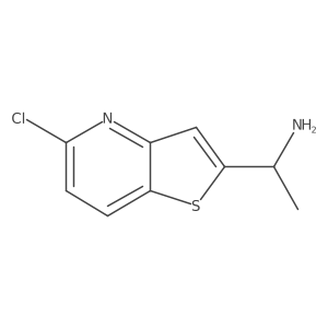 1-{5-Chlorothieno[3,2-b]pyridin-2-yl}ethan-1-amine Structure