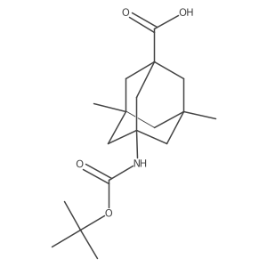 3-{[(Tert-butoxy)carbonyl]amino}-5,7-dimethyladamantane-1-carboxylic acid Structure
