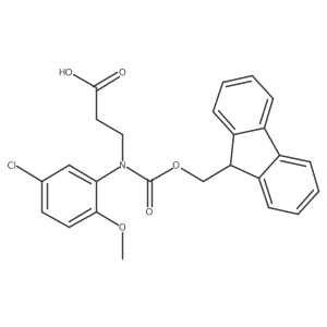 3-[(5-chloro-2-methoxyphenyl)({[(9H-fluoren-9-yl)methoxy]carbonyl})amino]propanoic acid Structure