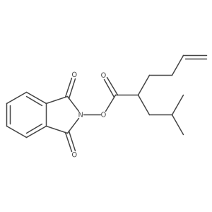 1,3-dioxo-2,3-dihydro-1H-isoindol-2-yl 2-(2-methylpropyl)hex-5-enoate结构式