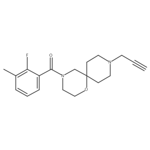 (2-Fluoro-3-methylphenyl)-(9-prop-2-ynyl-1-oxa-4,9-diazaspiro[5.5]undecan-4-yl)methanone Structure