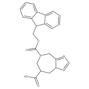 8-(9H-Fluoren-9-ylmethoxycarbonyl)-5,6,7,9-tetrahydroimidazo[1,2-a][1,4]diazepine-6-carboxylic acid Structure