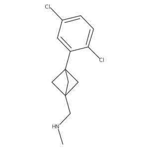 1-[3-(2,5-Dichlorophenyl)-1-bicyclo[1.1.1]pentanyl]-N-methylmethanamine Structure