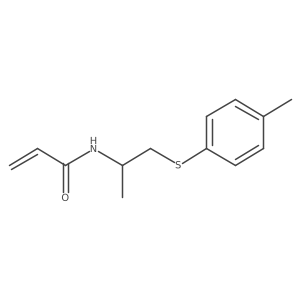 N-[1-(4-Methylphenyl)sulfanylpropan-2-yl]prop-2-enamide结构式