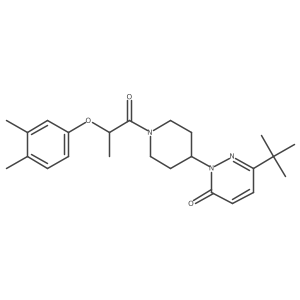 6-Tert-butyl-2-{1-[2-(3,4-dimethylphenoxy)propanoyl]piperidin-4-yl}-2,3-dihydropyridazin-3-one Structure