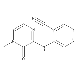 2-((4-Methyl-3-oxo-3,4-dihydropyrazin-2-yl)amino)benzonitrile Structure