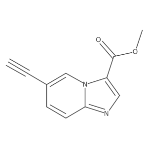 Methyl 6-ethynylimidazo[1,2-a]pyridine-3-carboxylate结构式