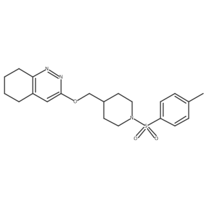 3-{[1-(4-Methylbenzenesulfonyl)piperidin-4-yl]methoxy}-5,6,7,8-tetrahydrocinnoline结构式