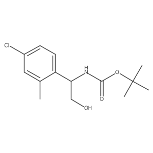 tert-butyl N-[1-(4-chloro-2-methylphenyl)-2-hydroxyethyl]carbamate Structure