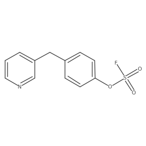 3-[(4-Fluorosulfonyloxyphenyl)methyl]pyridine Structure