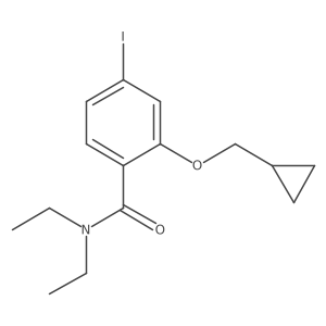 2-Cyclopropylmethoxy-N,N-diethyl-4-iodo-benzamide Structure