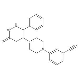 2-[4-(6-Oxo-3-phenyldiazinan-4-yl)piperazin-1-yl]pyrimidine-4-carbonitrile Structure