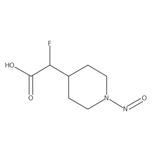 2-Fluoro-2-(1-nitrosopiperidin-4-yl)acetic acid结构式