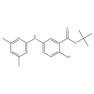 Tert-butyl 5-[(4,6-dimethylpyrimidin-2-yl)amino]-2-hydroxybenzoate Structure
