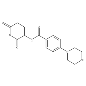 N-(2,6-Dioxo-3-piperidinyl)-4-(1-piperazinyl)benzamide结构式