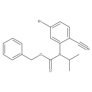 benzyl N-(5-bromo-2-cyanophenyl)-N-(propan-2-yl)carbamate Structure