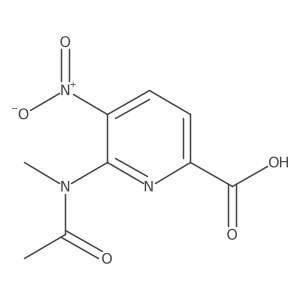 6-(N-methylacetamido)-5-nitropyridine-2-carboxylic acid Structure