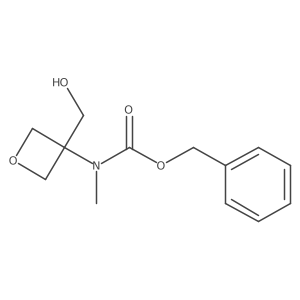 benzyl N-[3-(hydroxymethyl)oxetan-3-yl]-N-methylcarbamate结构式