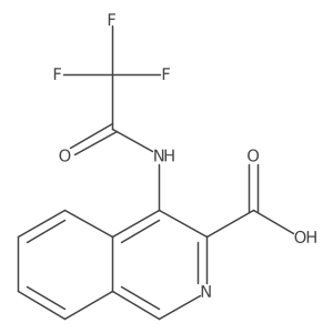 4-(2,2,2-Trifluoroacetamido)isoquinoline-3-carboxylic acid Structure