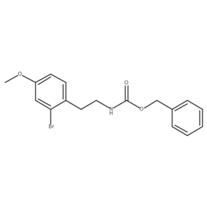 benzyl N-[2-(2-bromo-4-methoxy-phenyl)ethyl]carbamate结构式