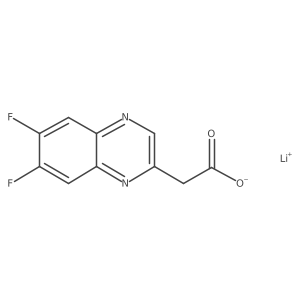 Lithium(1+) 2-(6,7-difluoroquinoxalin-2-yl)acetate Structure