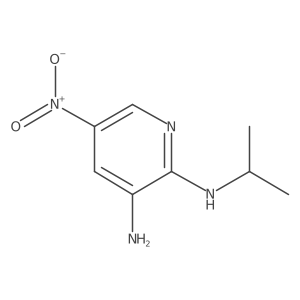 N2-isopropyl-5-nitropyridine-2,3-diamine结构式