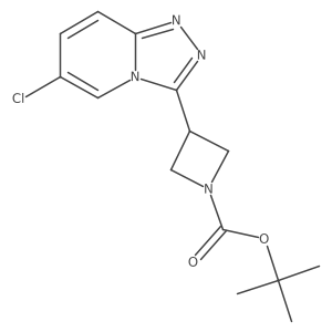 Tert-butyl 3-{6-chloro-[1,2,4]triazolo[4,3-a]pyridin-3-yl}azetidine-1-carboxylate结构式
