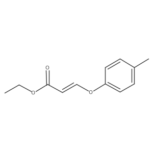 Ethyl (2E)-3-(4-methylphenoxy)-2-propenoate Structure