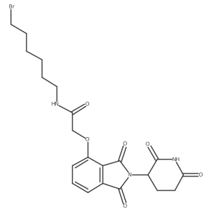 Thalidomide-O-acetamido-C6-Br Structure